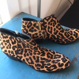 Sam Edelman leopard print booties